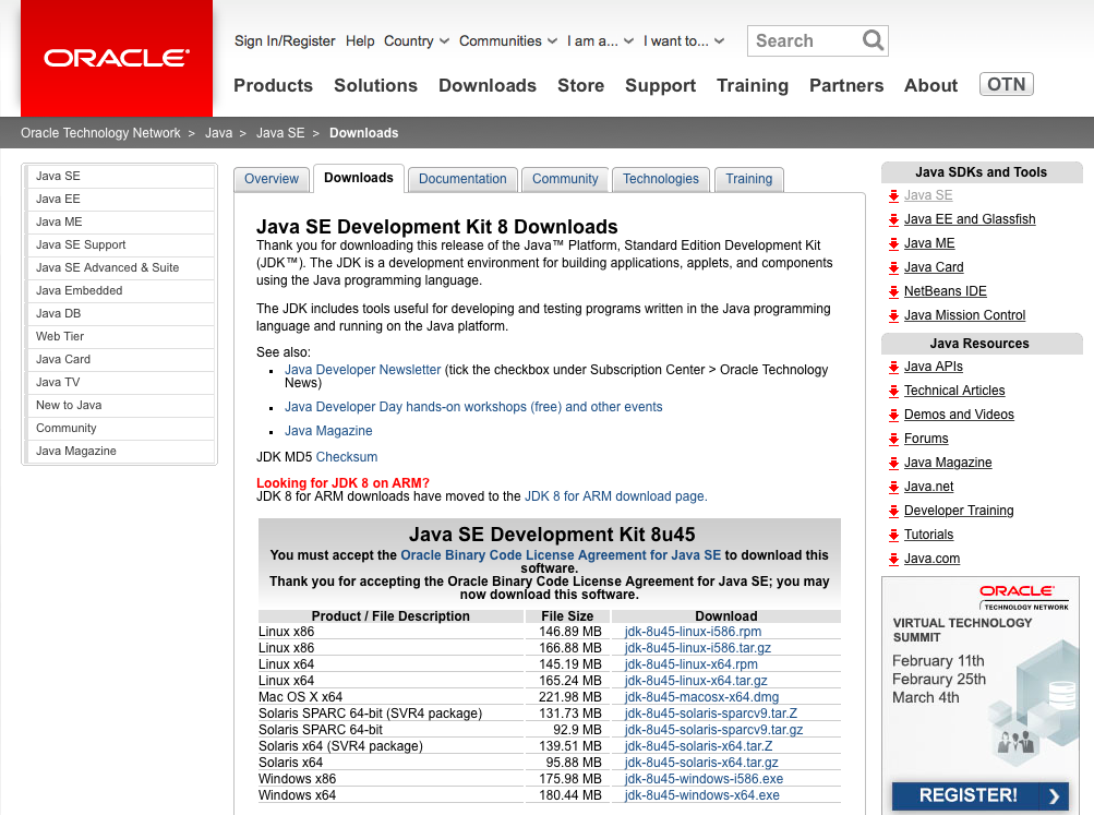 java development kit jdk 7u95