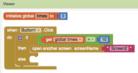 Opening a new screen using if statement