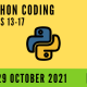 25-29 October Python Coding Teens